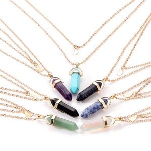Fashion Colorful Natural Stone Necklace